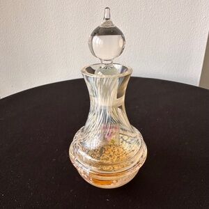 Caithness Art Glass Perfume Bottle with Stopper – Handcrafted in Scotland
